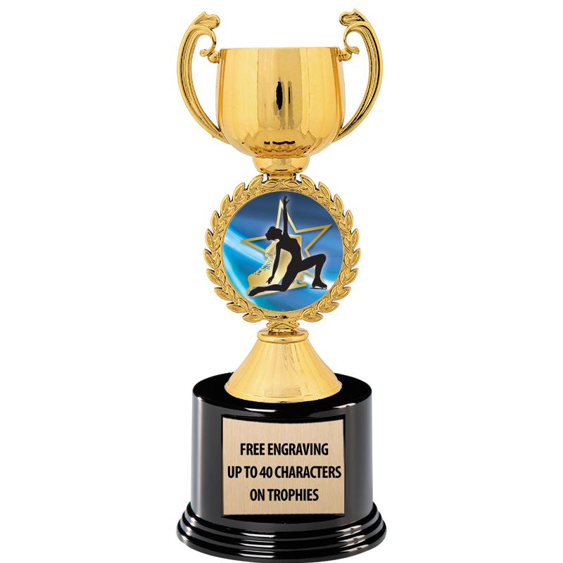 8.75" CHAPLET CUP GLD W/ RND B