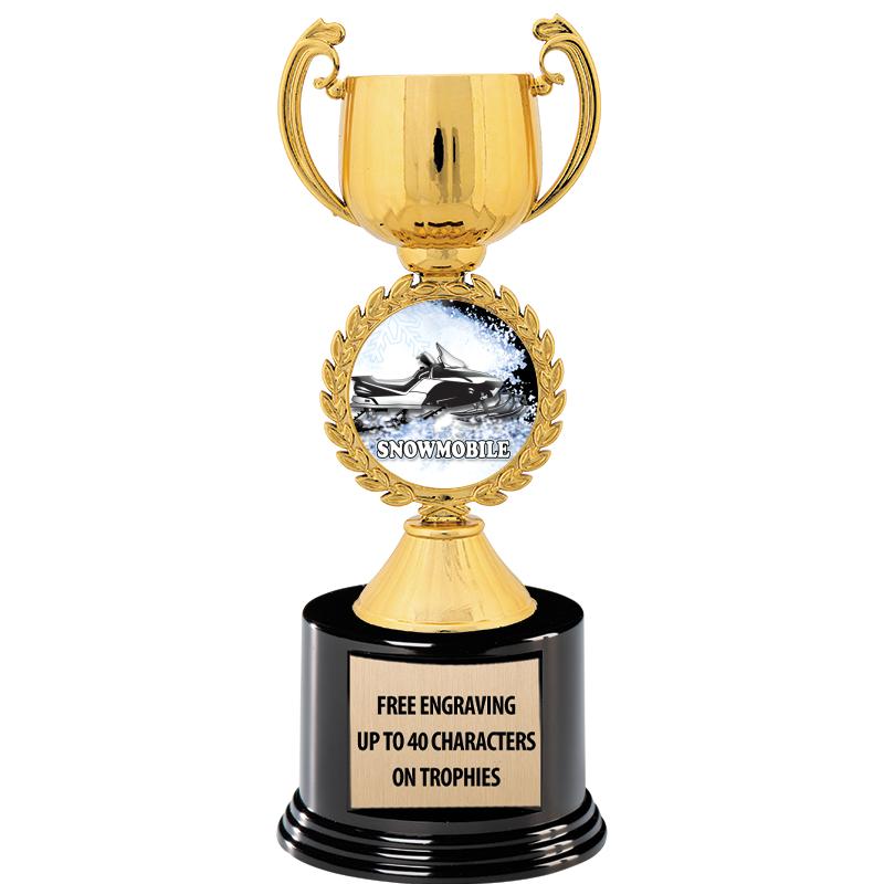 8.75" CHAPLET CUP GLD W/ RND B