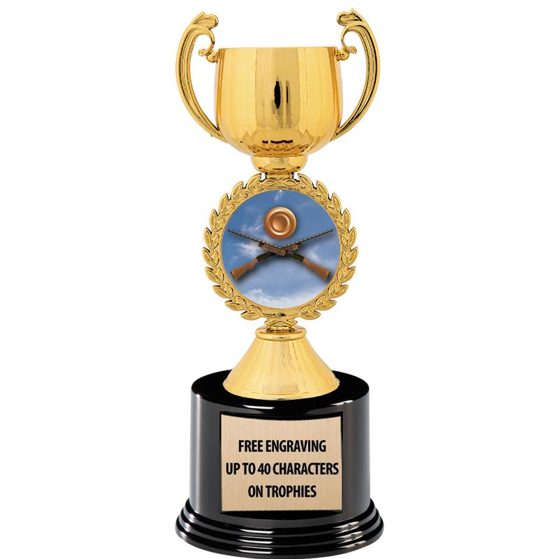 8.75" CHAPLET CUP GLD W/ RND B