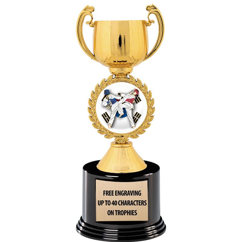 8.75" CHAPLET CUP GLD W/ RND B