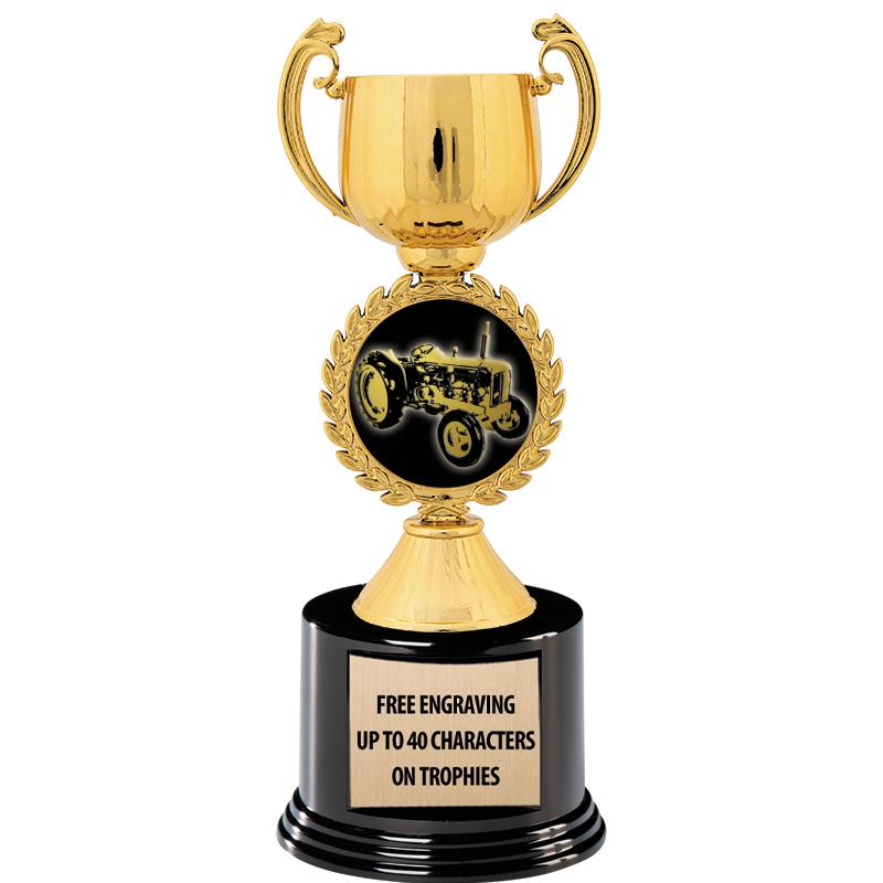 8.75" CHAPLET CUP GLD W/ RND B
