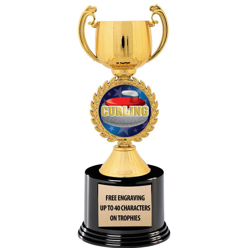 8.75" CHAPLET CUP GLD W/ RND B