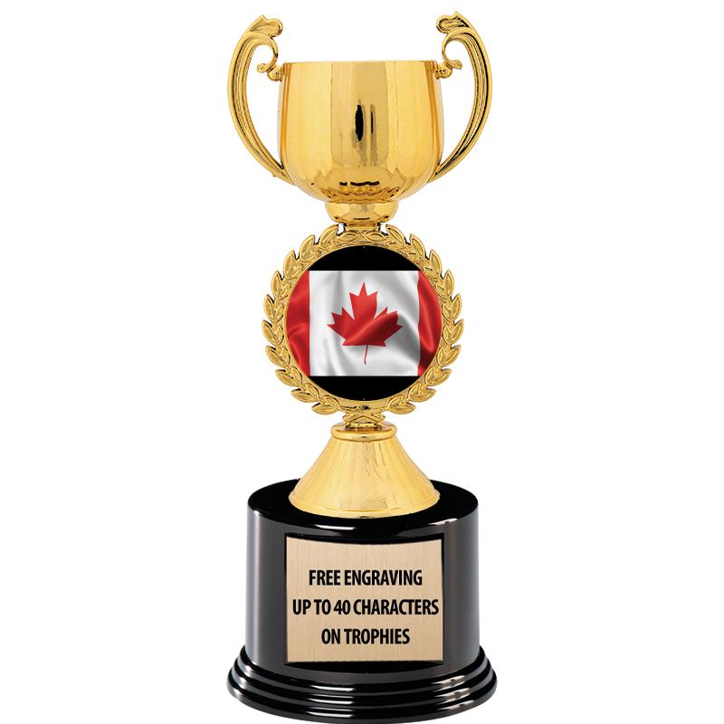 8.75" CHAPLET CUP GLD W/ RND B