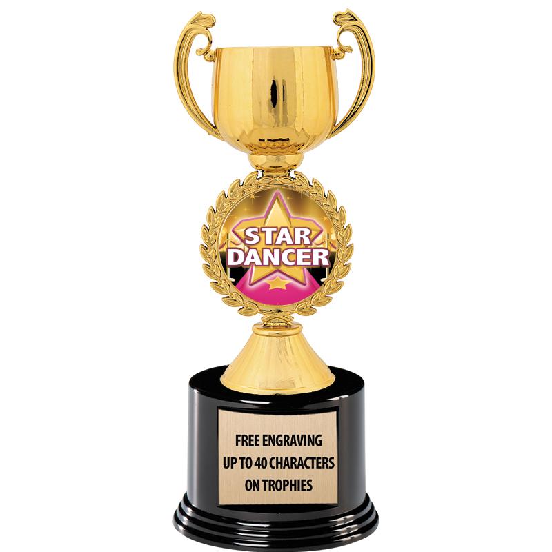 8.75" CHAPLET CUP GLD W/ RND B