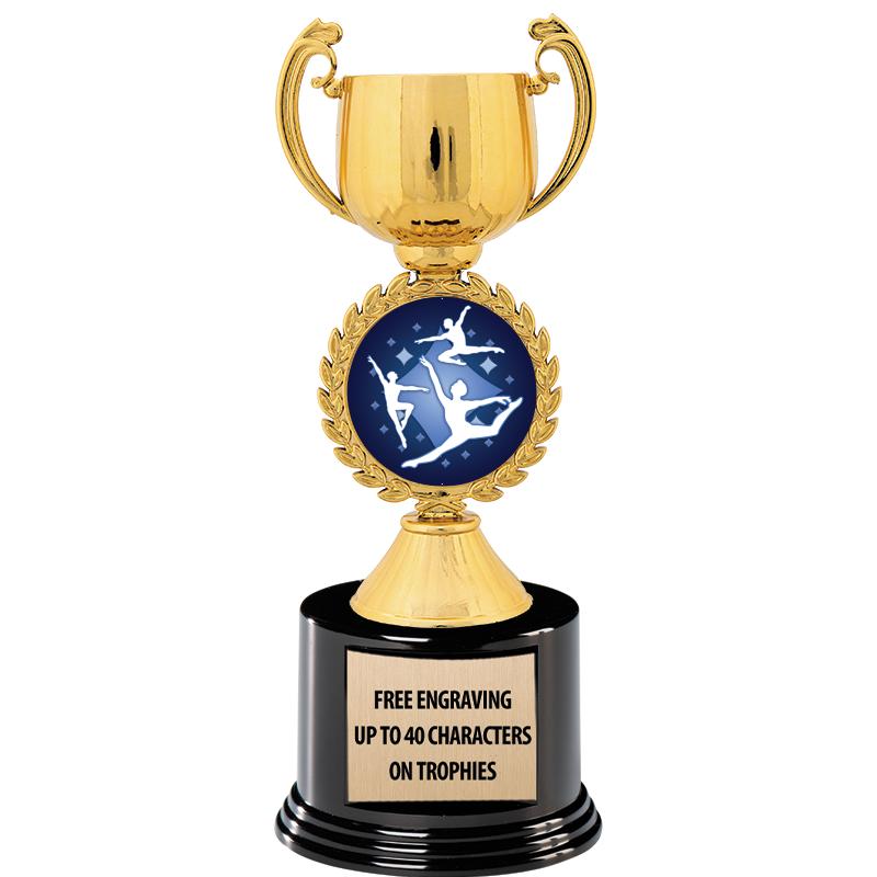 8.75" CHAPLET CUP GLD W/ RND B