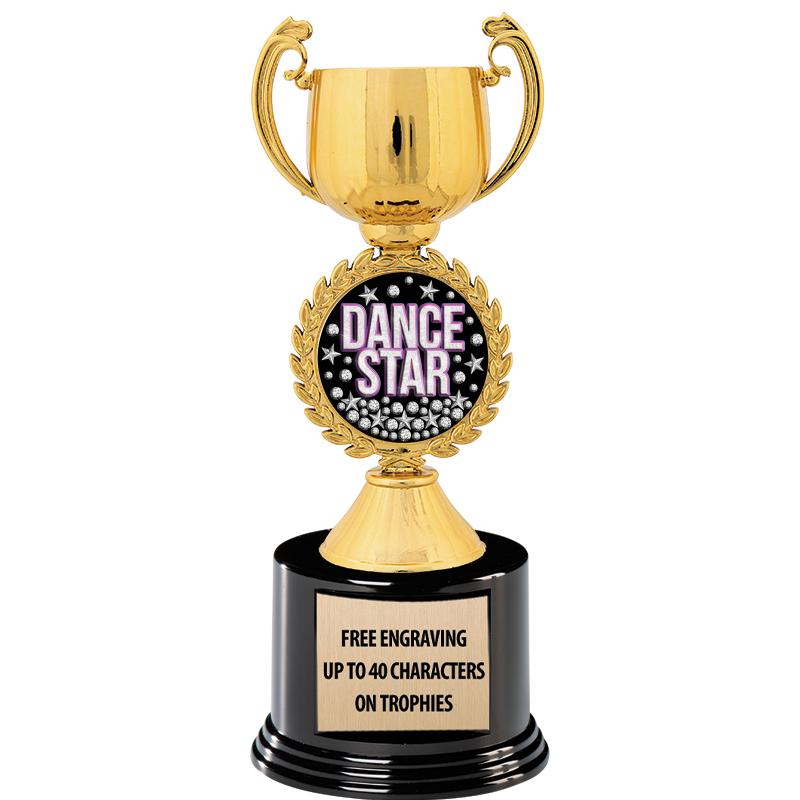 8.75" CHAPLET CUP GLD W/ RND B