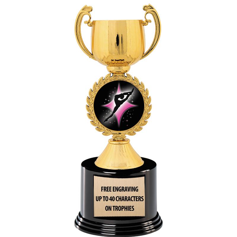 8.75" CHAPLET CUP GLD W/ RND B