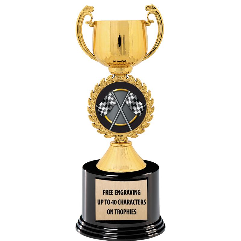 8.75" CHAPLET CUP GLD W/ RND B