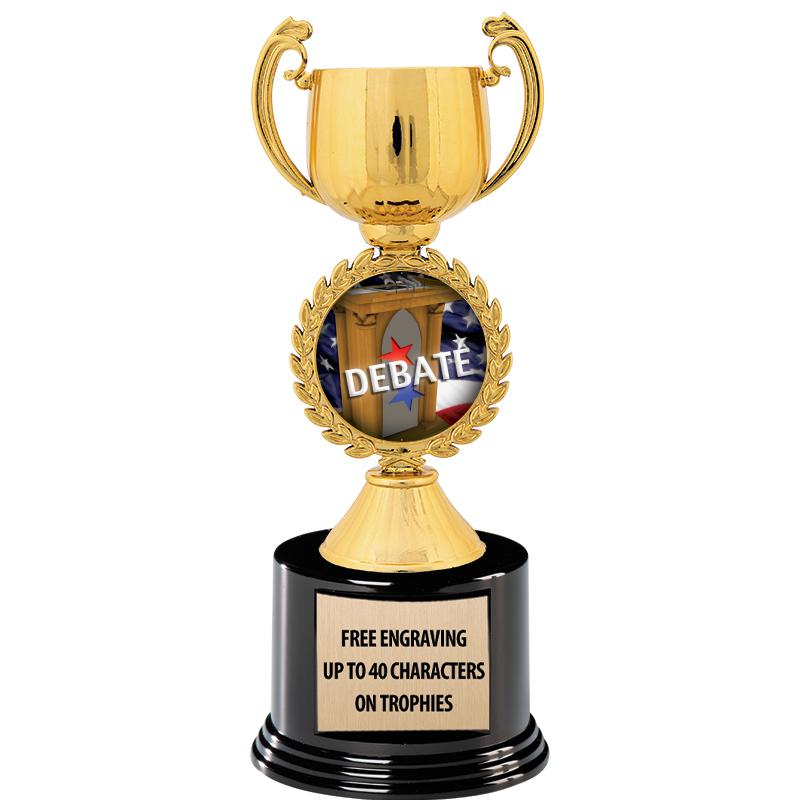 8.75" CHAPLET CUP GLD W/ RND B