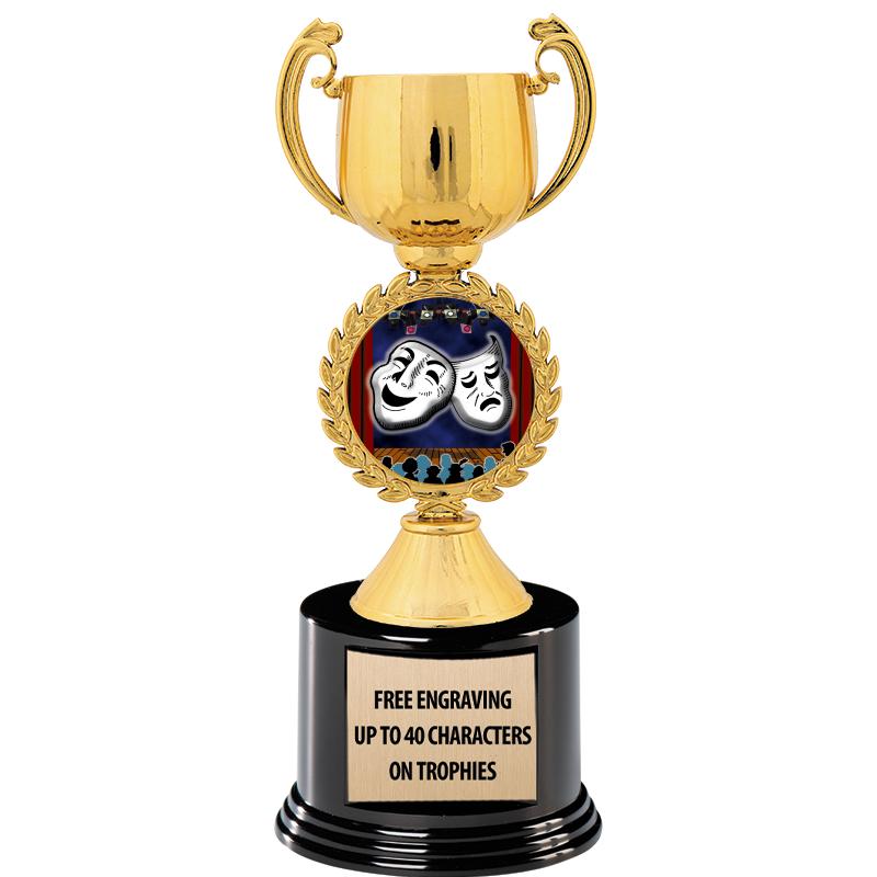 8.75" CHAPLET CUP GLD W/ RND B