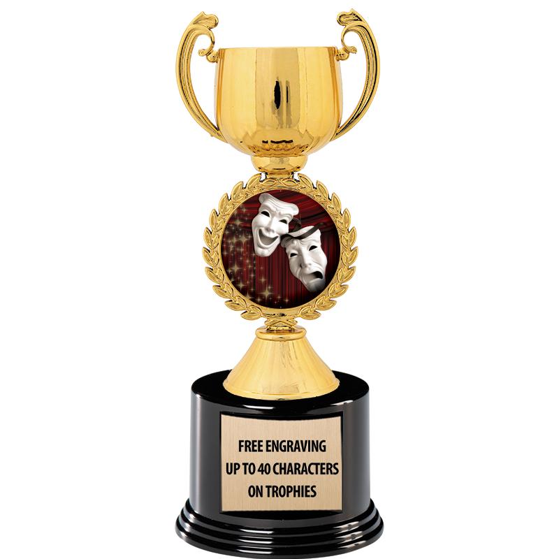 8.75" CHAPLET CUP GLD W/ RND B