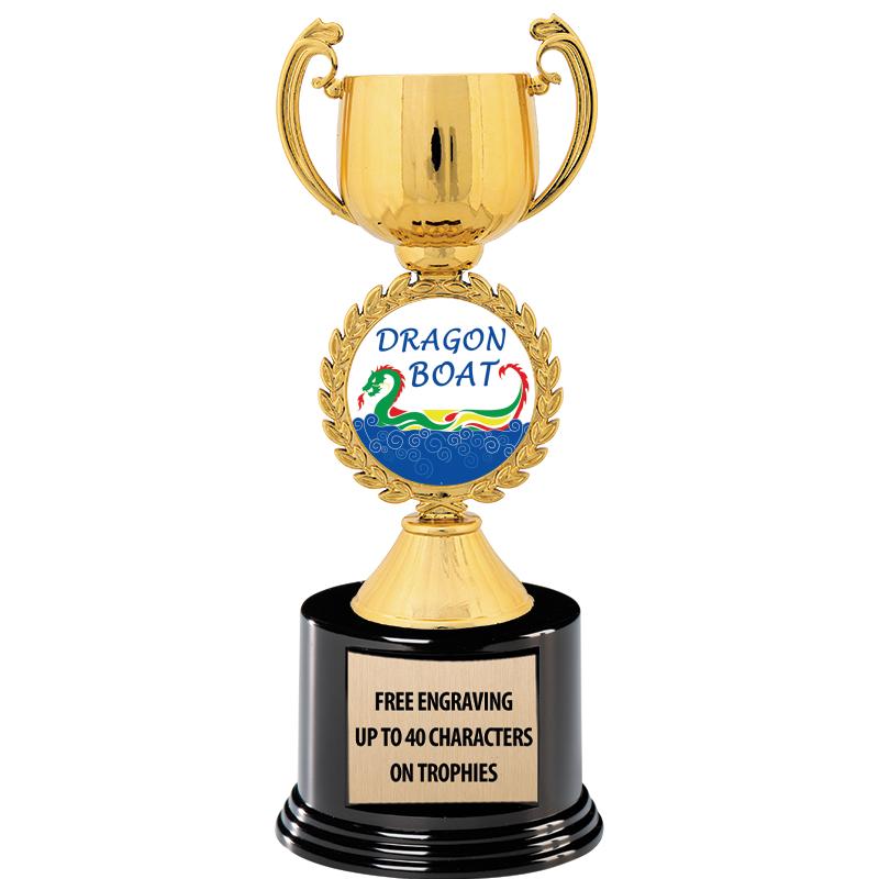 8.75" CHAPLET CUP GLD W/ RND B