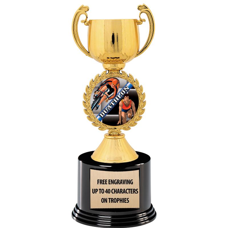 8.75" CHAPLET CUP GLD W/ RND B