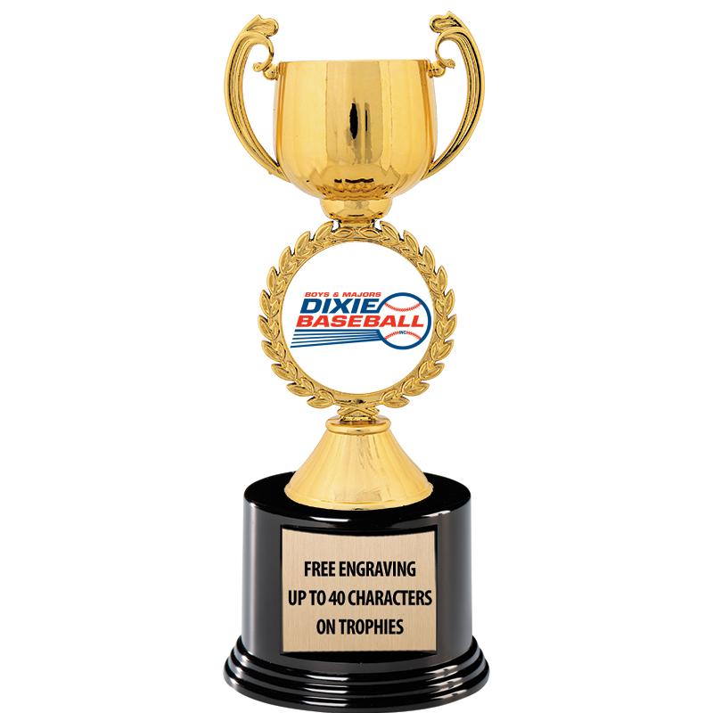 8.75" CHAPLET CUP GLD W/ RND B