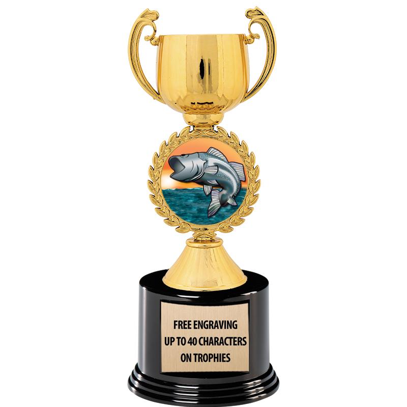 8.75" CHAPLET CUP GLD W/ RND B