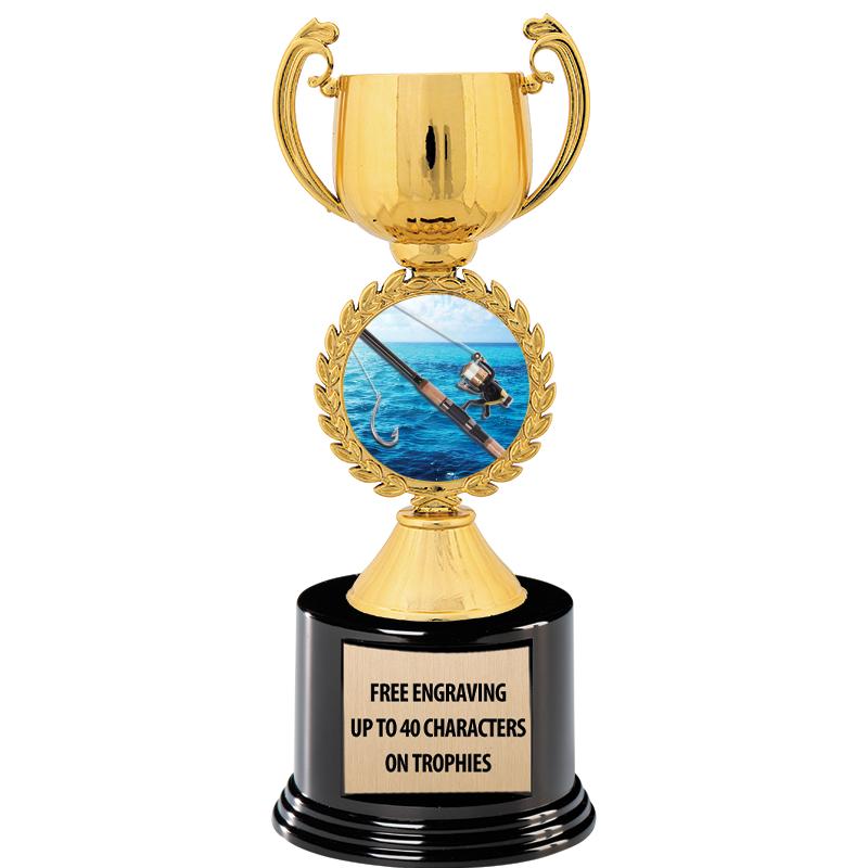 8.75" CHAPLET CUP GLD W/ RND B