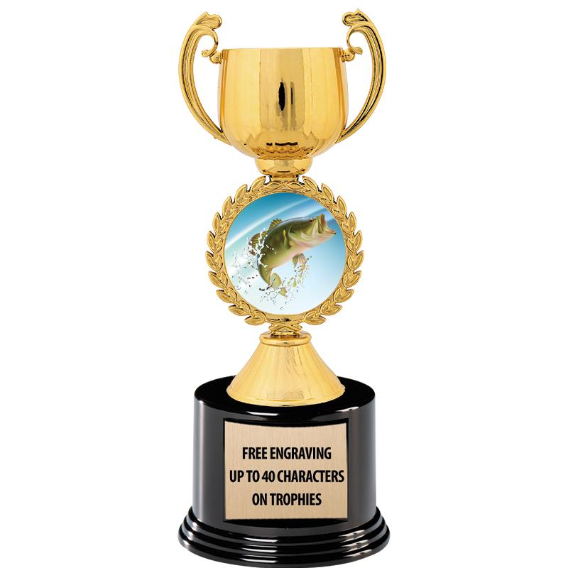 8.75" CHAPLET CUP GLD W/ RND B