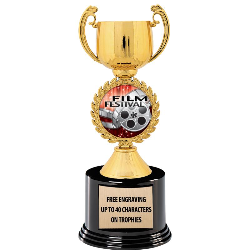 8.75" CHAPLET CUP GLD W/ RND B