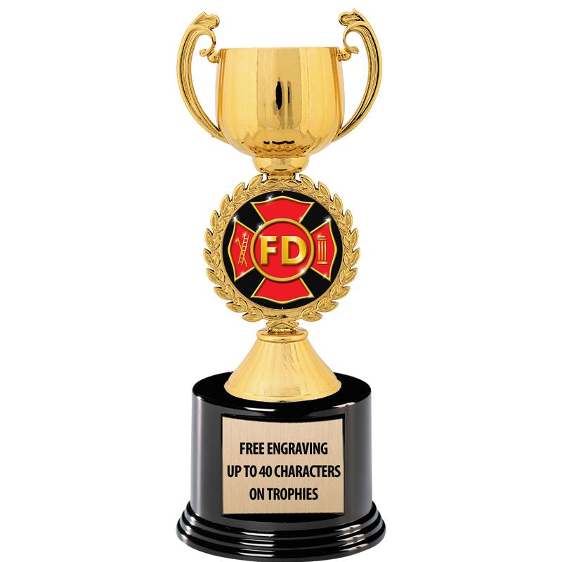 8.75" CHAPLET CUP GLD W/ RND B