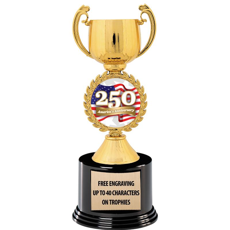 8.75" CHAPLET CUP GLD W/ RND B