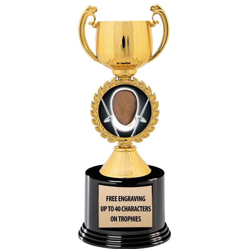 8.75" CHAPLET CUP GLD W/ RND B