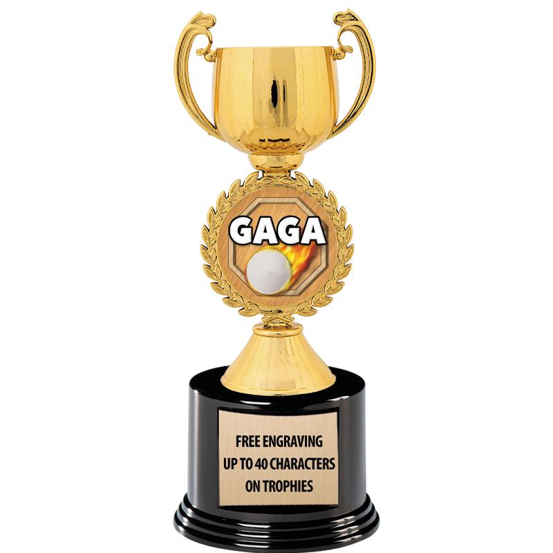 8.75" CHAPLET CUP GLD W/ RND B