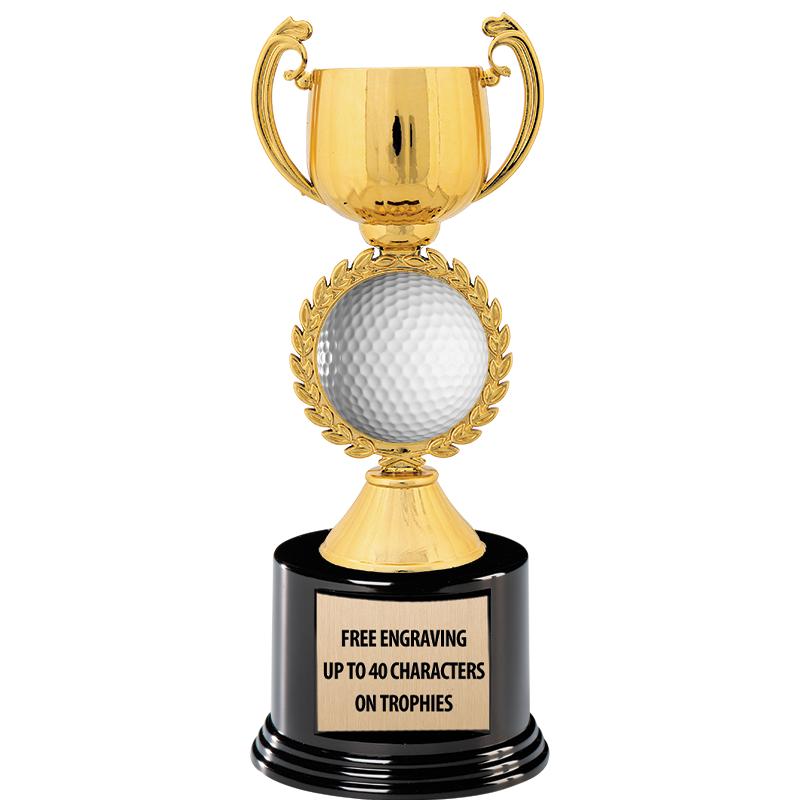 8.75" CHAPLET CUP GLD W/ RND B