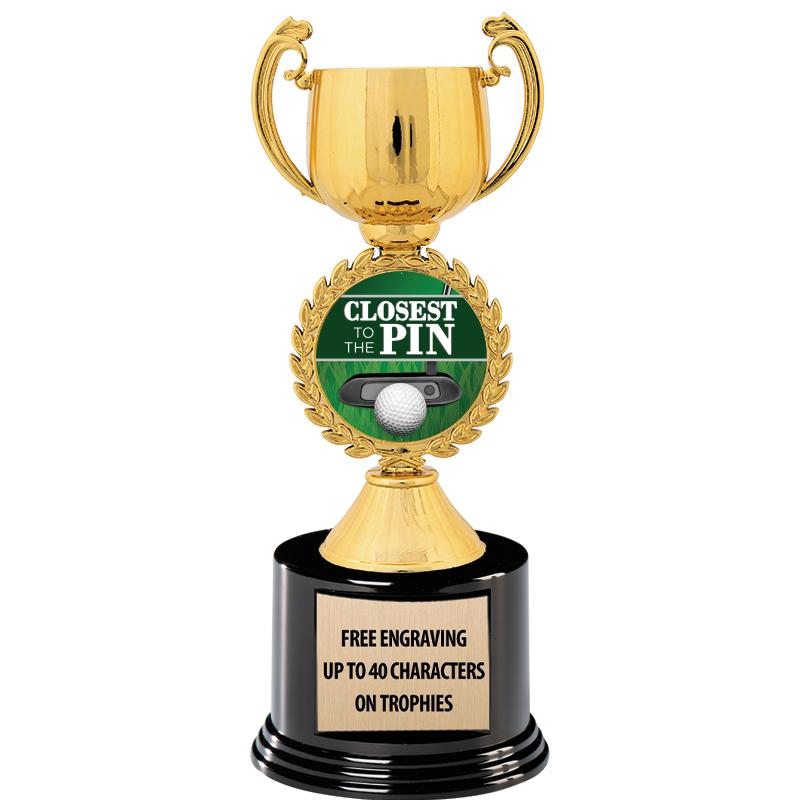 8.75" CHAPLET CUP GLD W/ RND B