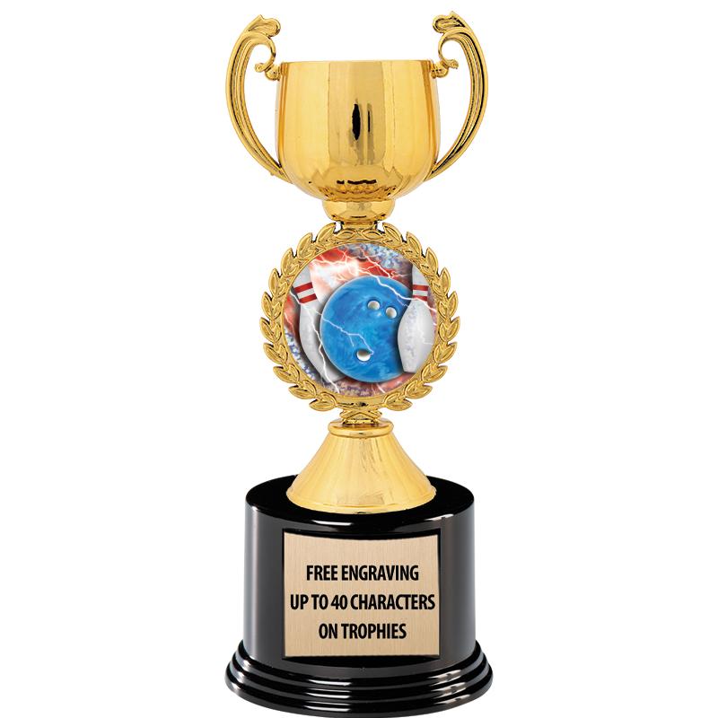 8.75" CHAPLET CUP GLD W/ RND B