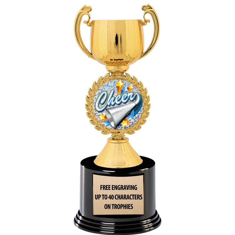 8.75" CHAPLET CUP GLD W/ RND B