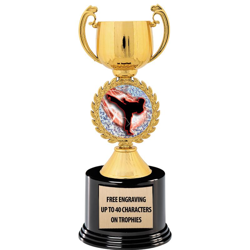 8.75" CHAPLET CUP GLD W/ RND B