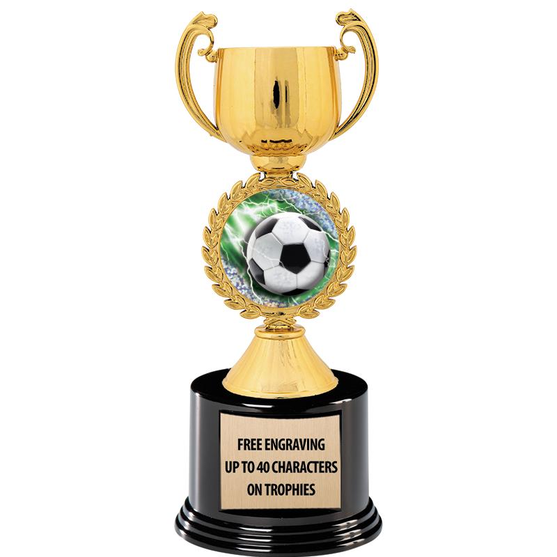 8.75" CHAPLET CUP GLD W/ RND B