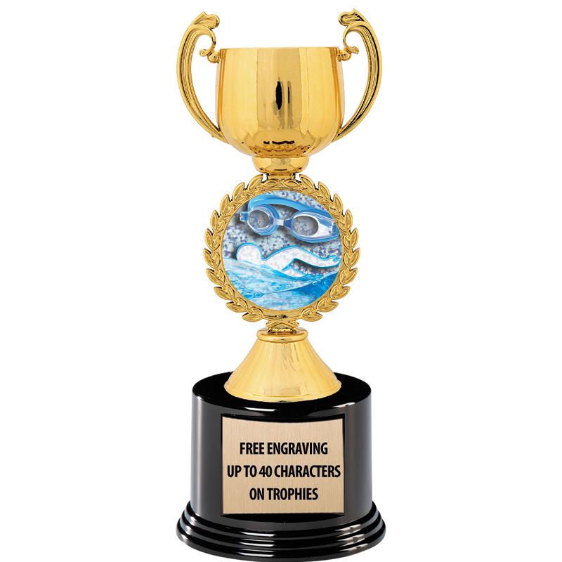 8.75" CHAPLET CUP GLD W/ RND B