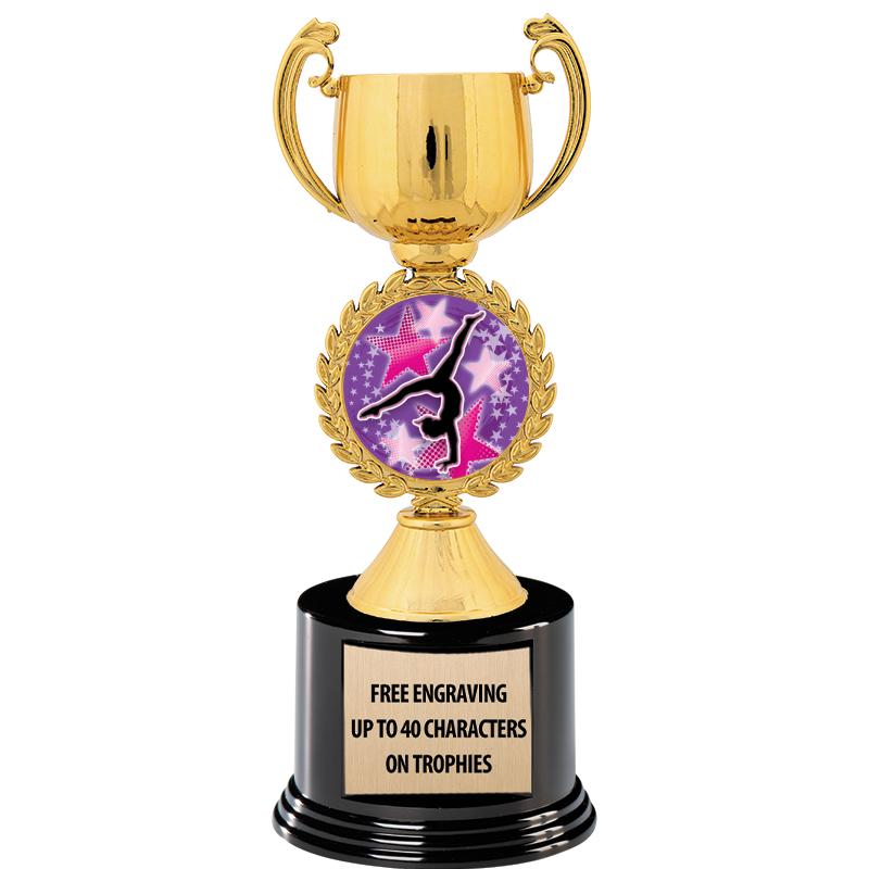 8.75" CHAPLET CUP GLD W/ RND B