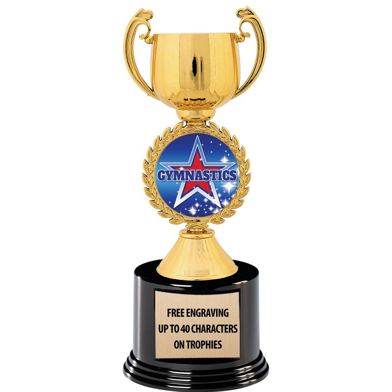 8.75" CHAPLET CUP GLD W/ RND B