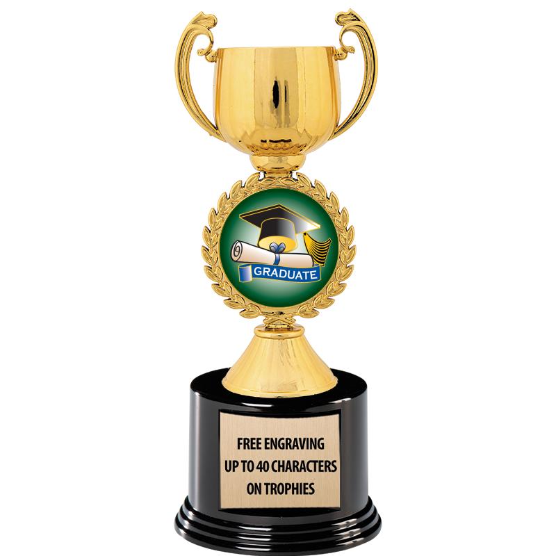 8.75" CHAPLET CUP GLD W/ RND B