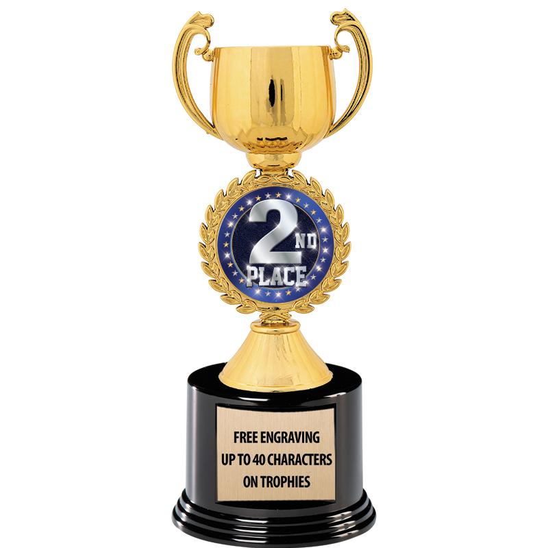 8.75" CHAPLET CUP GLD W/ RND B