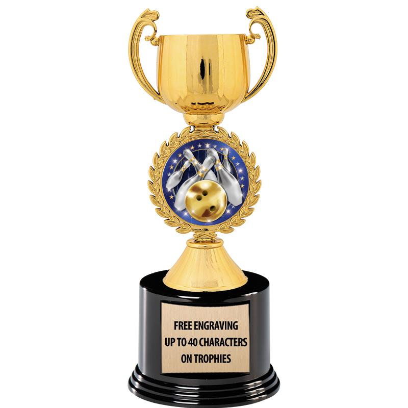 8.75" CHAPLET CUP GLD W/ RND B