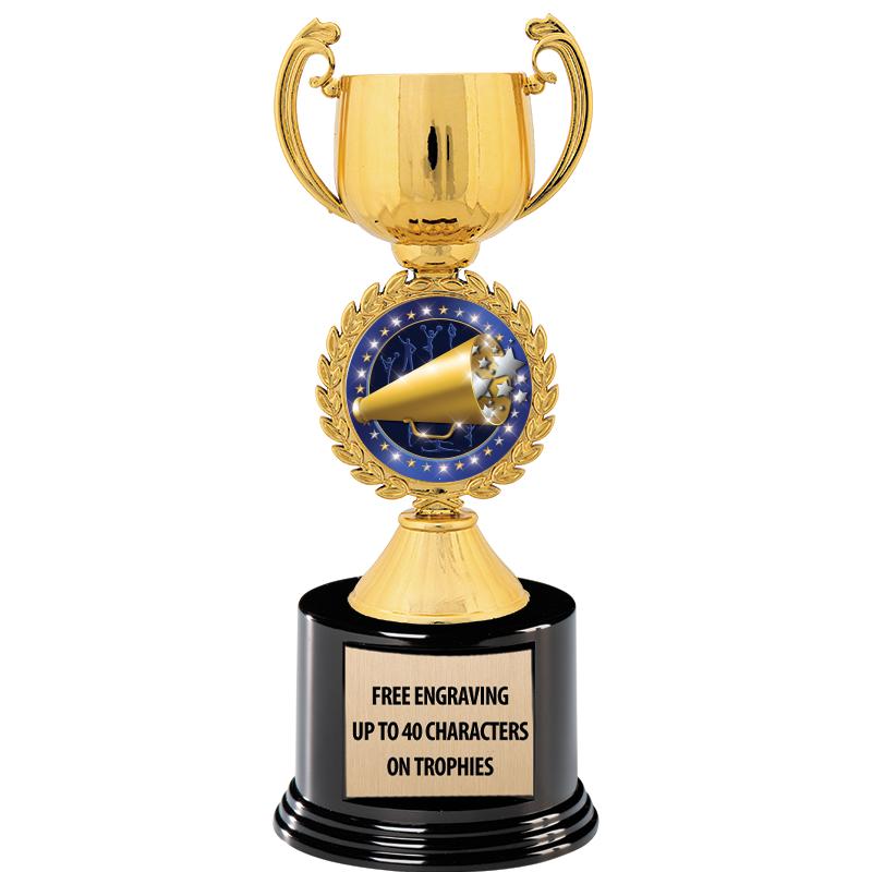 8.75" CHAPLET CUP GLD W/ RND B