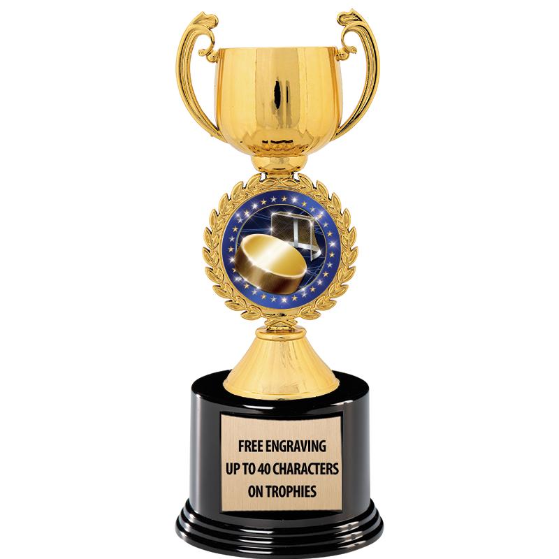 8.75" CHAPLET CUP GLD W/ RND B