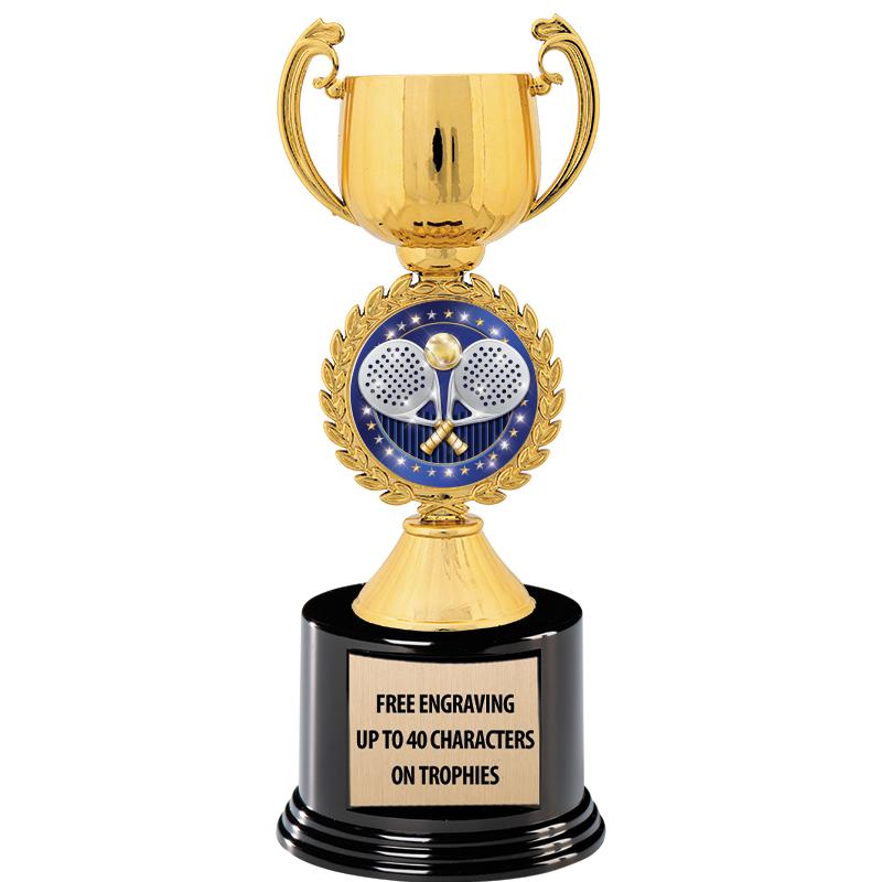 8.75" CHAPLET CUP GLD W/ RND B