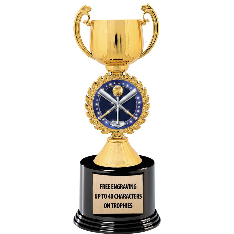 8.75" CHAPLET CUP GLD W/ RND B