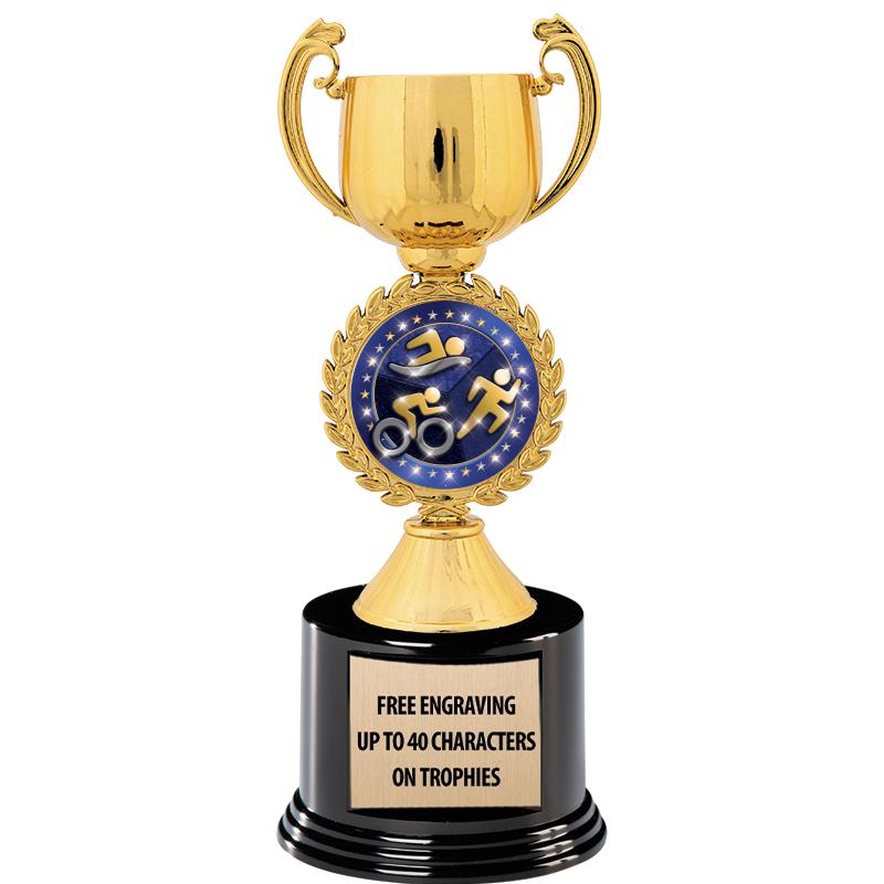 8.75" CHAPLET CUP GLD W/ RND B