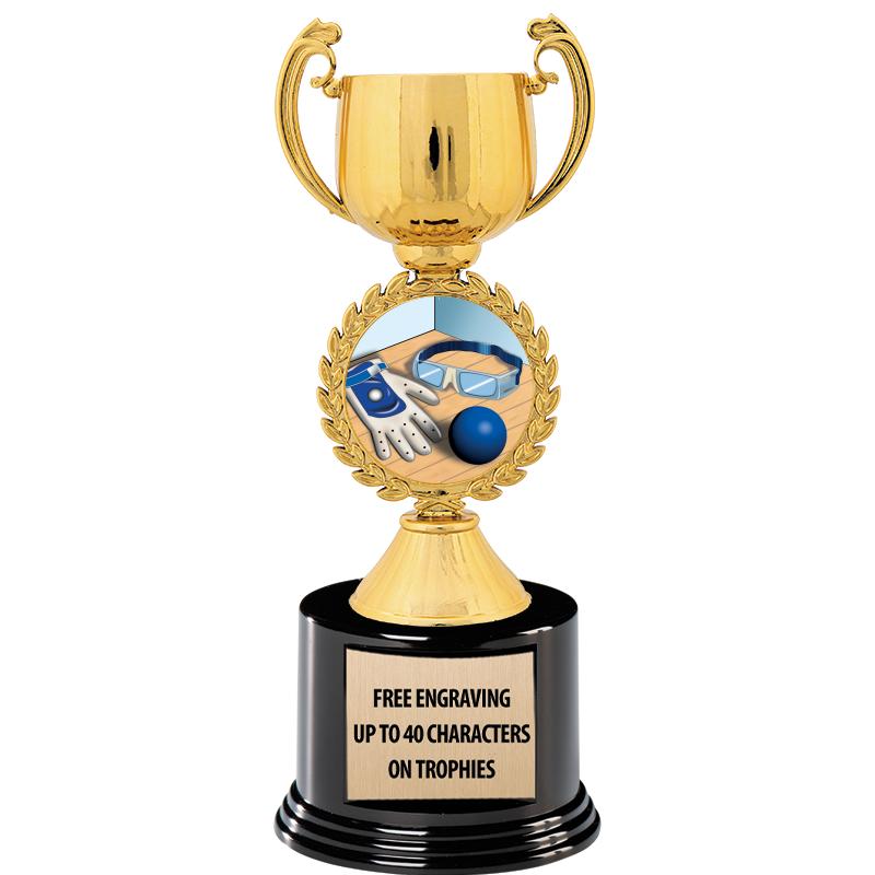 8.75" CHAPLET CUP GLD W/ RND B