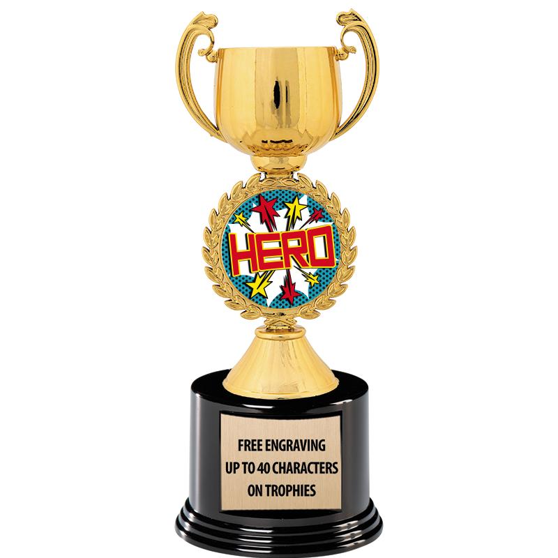 8.75" CHAPLET CUP GLD W/ RND B