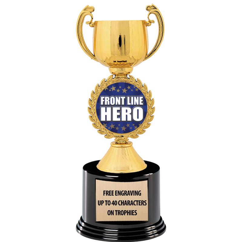 8.75" CHAPLET CUP GLD W/ RND B