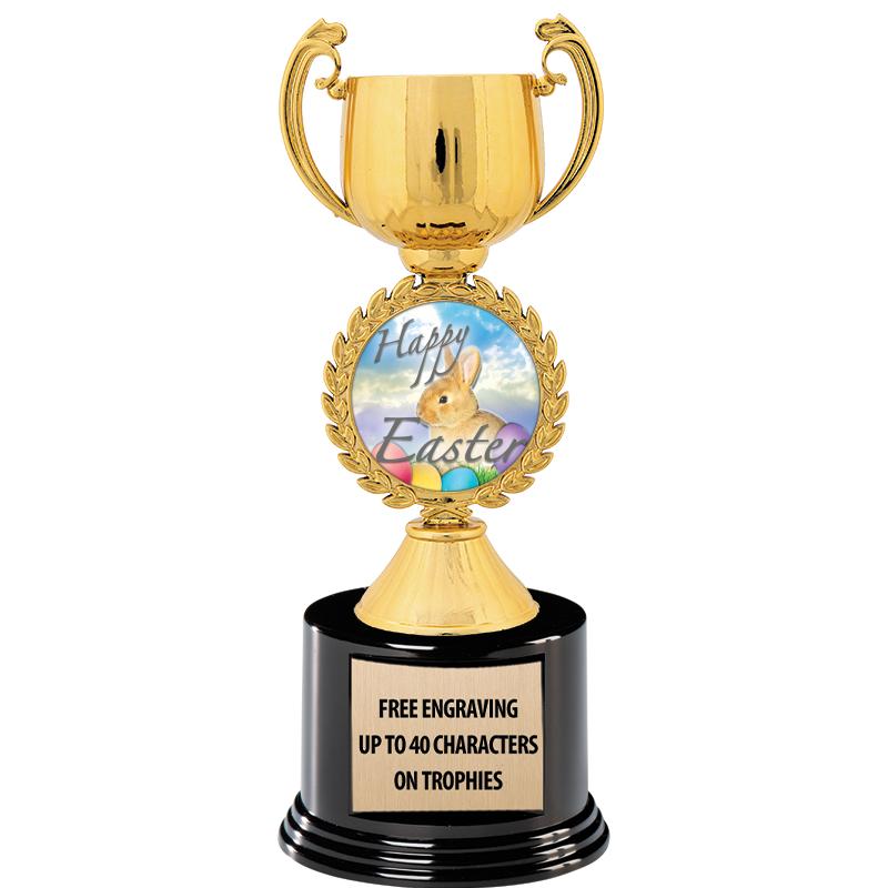 8.75" CHAPLET CUP GLD W/ RND B