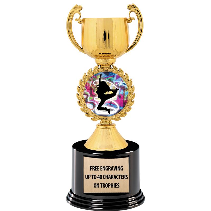 8.75" CHAPLET CUP GLD W/ RND B