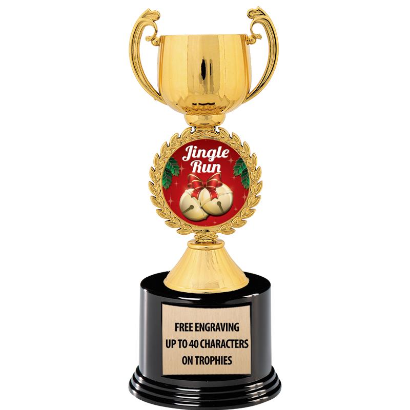 8.75" CHAPLET CUP GLD W/ RND B