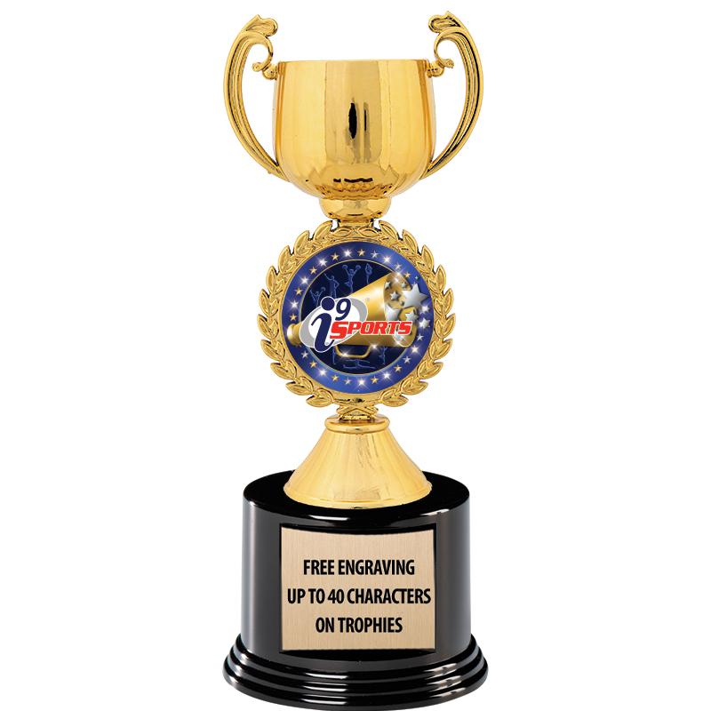8.75" CHAPLET CUP GLD W/ RND B